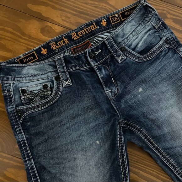 Rock Revival Hetty Skinny Jeans 26 - Picture 4 of 5